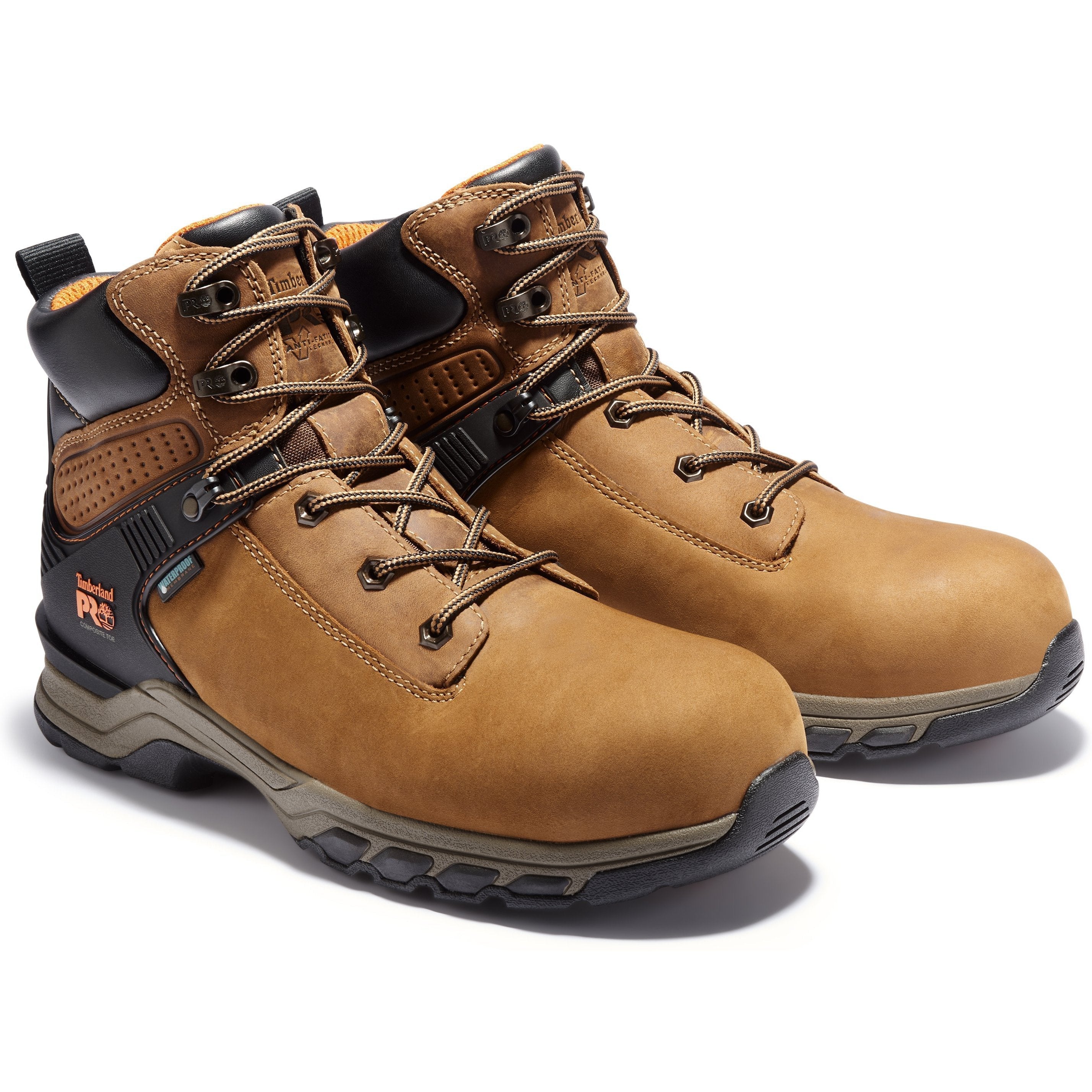 Timberland PRO Men's Hypercharge 6" Comp Toe WP Work Boot TB1A1RVS214 8.5 / Medium / Brown - Overlook Boots