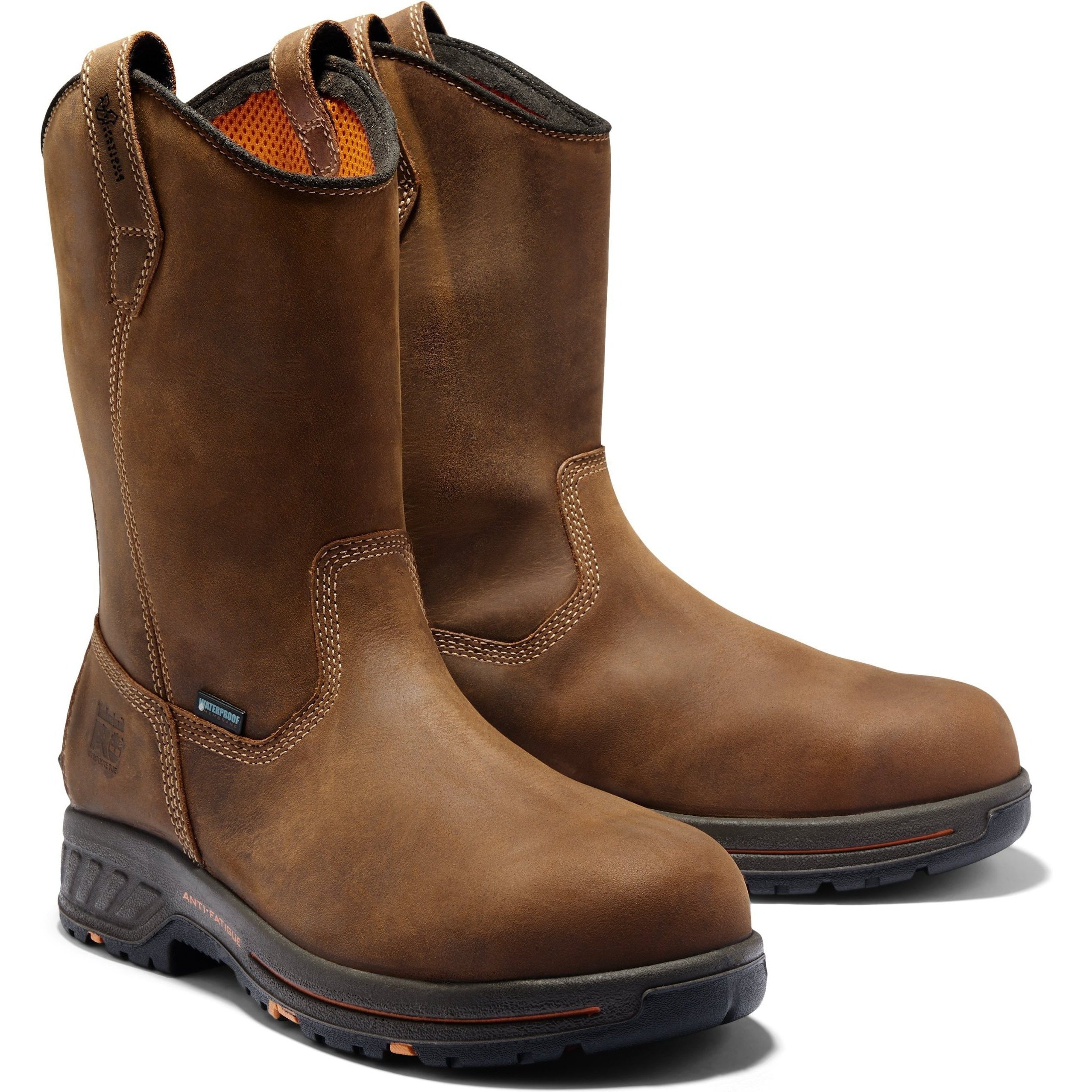 Timberland PRO Men's Helix Heavy Duty Composite Toe Waterproof Wellington Work Boot TB1A1XFX214 8.5 / Medium / Brown - Overlook Boots