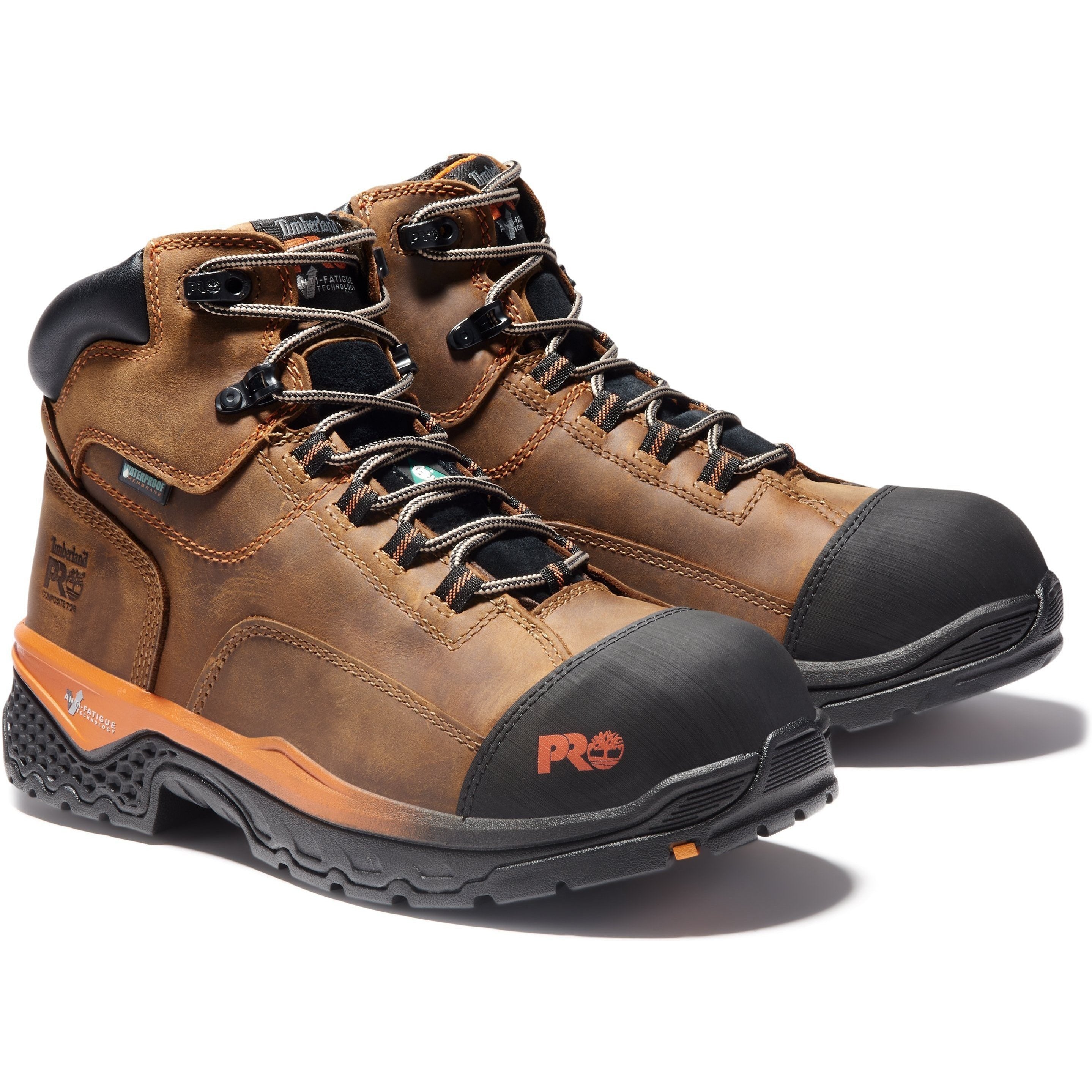 Timberland PRO Men's Bosshog 6" Comp Toe WP Work Boot - TB1A1XK1214 7 / Medium / Brown - Overlook Boots