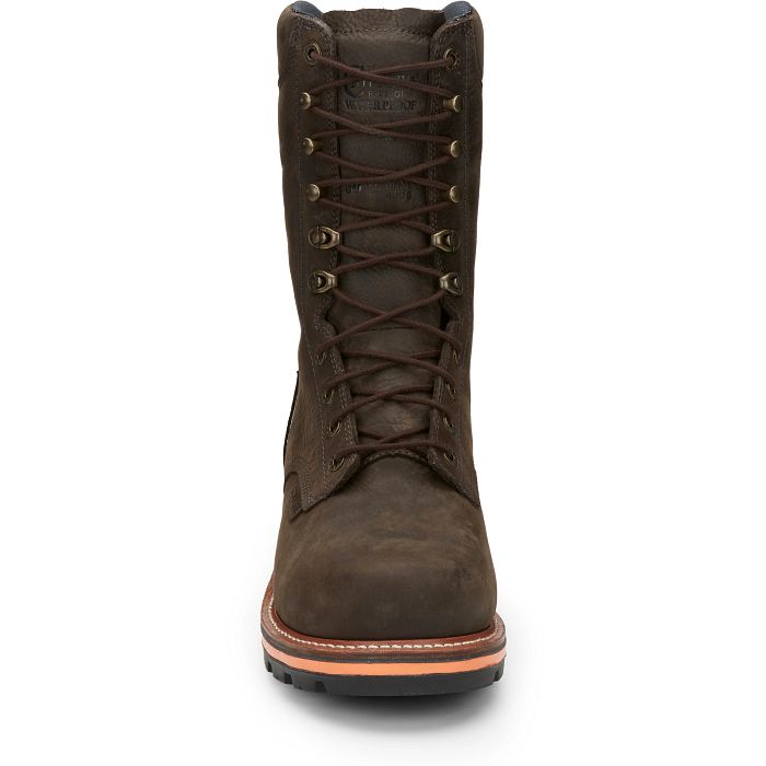 Chippewa Men's Thunderstruck 10" 400G Nano Composite Toe Work Boot Brown- TH1031 - Overlook Boots