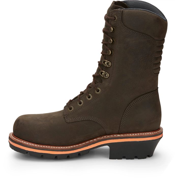 Chippewa Men's Thunderstruck 10" 400G Nano Composite Toe Work Boot Brown- TH1031 - Overlook Boots
