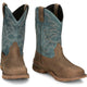Tony Lama Men's Roustabout 11' Steel Toe Waterproof Western Work Boot -Tan- TW5008 - Overlook Boots