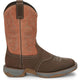 Tony Lama Men's Junction 11' Square Toe Waterproof Western Work Boot -Brown- RR3351 - Overlook Boots