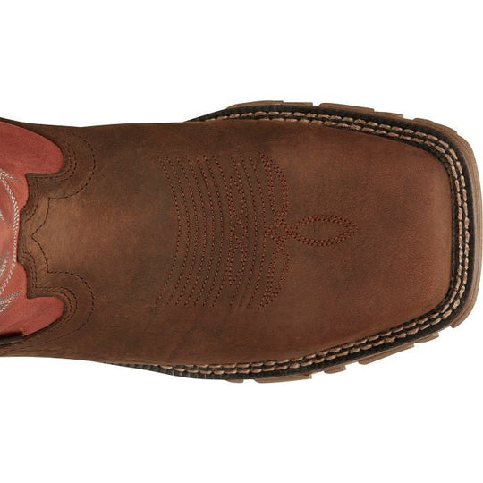 Tony Lama Men's Roustabout 11' Steel Toe Waterproof Western Work Boot -Brown- TW5007 - Overlook Boots