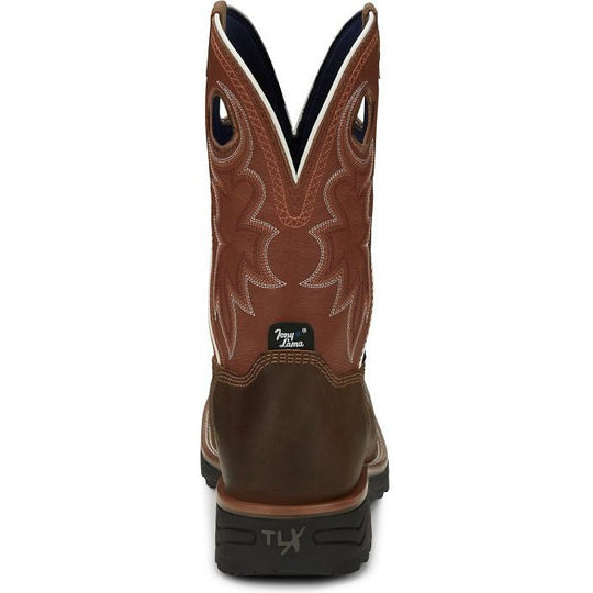 Tony Lama Men's Fireball 11" Composite Toe Waterproof Western Work Boot- Tan- TW3300 - Overlook Boots