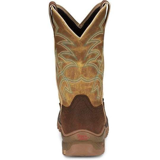 Tony Lama Men's Roustabout 11' Steel Toe Waterproof Western Work Boot -Brown- TW5006 - Overlook Boots