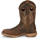 Tony Lama Men's Rasp 11" Square Toe Waterproof Western Work Boot- Brown- RR3364 - Overlook Boots