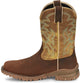 Tony Lama Men's Roustabout 11' Steel Toe Waterproof Western Work Boot -Brown- TW5006 - Overlook Boots
