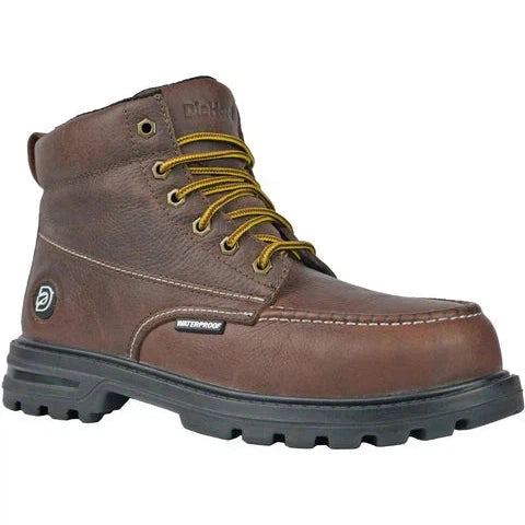 DieHard Men's Tundra Composite Toe Waterproof Slip Resistant Work Boot - Brown DH60861 6 / Medium / Brown - Overlook Boots