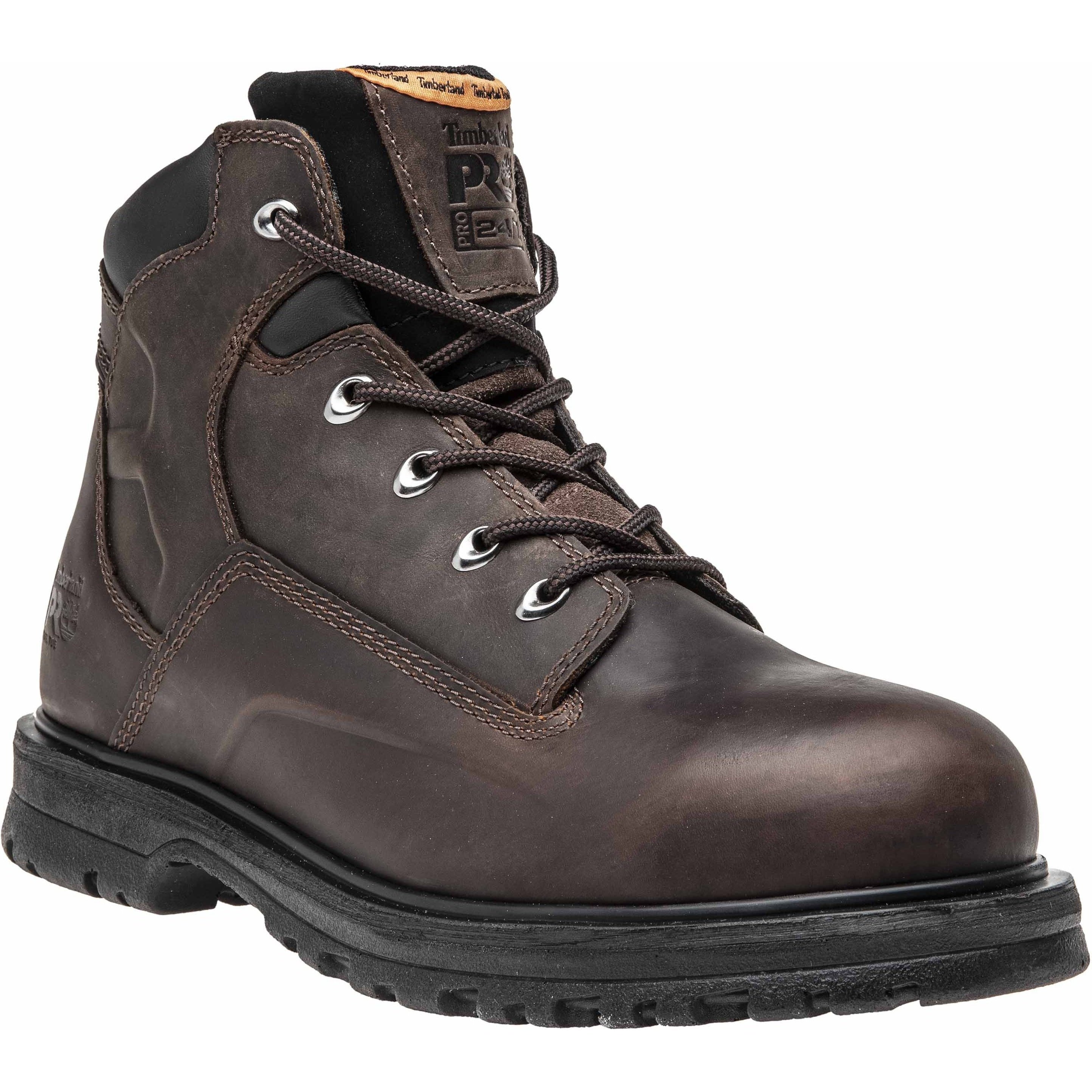 Timberland PRO Men's Magnus 6" Stl Toe Work Boot - Brown - TB185591214 7 / Medium / Brown - Overlook Boots