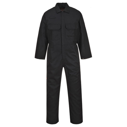 Portwest Bizweld Work FR Coverall - Black - UBIZ1 M - Overlook Boots