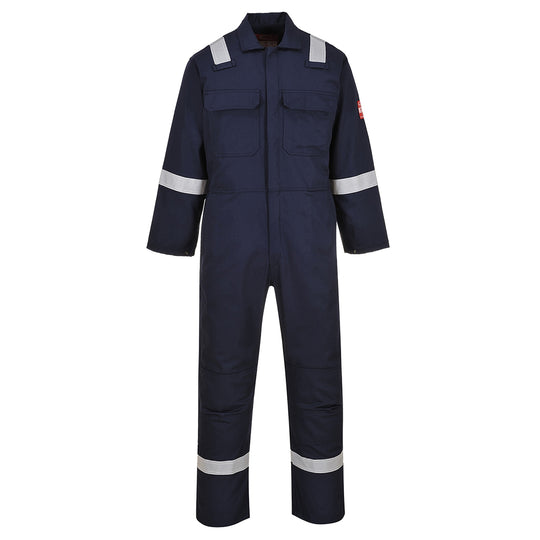 Portwest Bizweld Work Iona FR Coverall - Navy Tall - UBIZ5 M - Overlook Boots