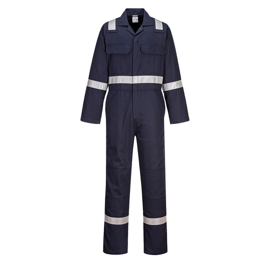 Portwest Bizweld Work Taped FR Coverall - Navy - UBIZ8 S - Overlook Boots