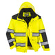 Portwest Hi-Vis 3-in-1 Contrast Winter Bomber Jacket - Yellow/Black - UC466 S - Overlook Boots
