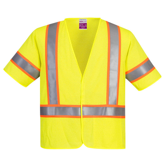 Portwest Modaflame Hi-Vis Class 3 FR Mesh Vest - Yellow - UFR24 M - Overlook Boots
