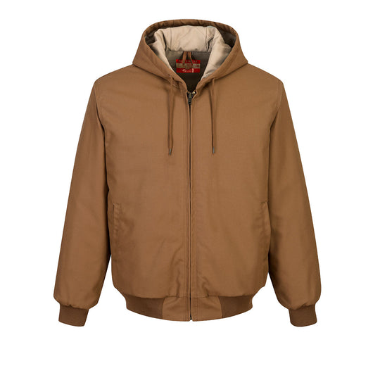 Portwest DuraDuck Flame Quilt Lined FR Jacket - Brown - UFR48 S - Overlook Boots