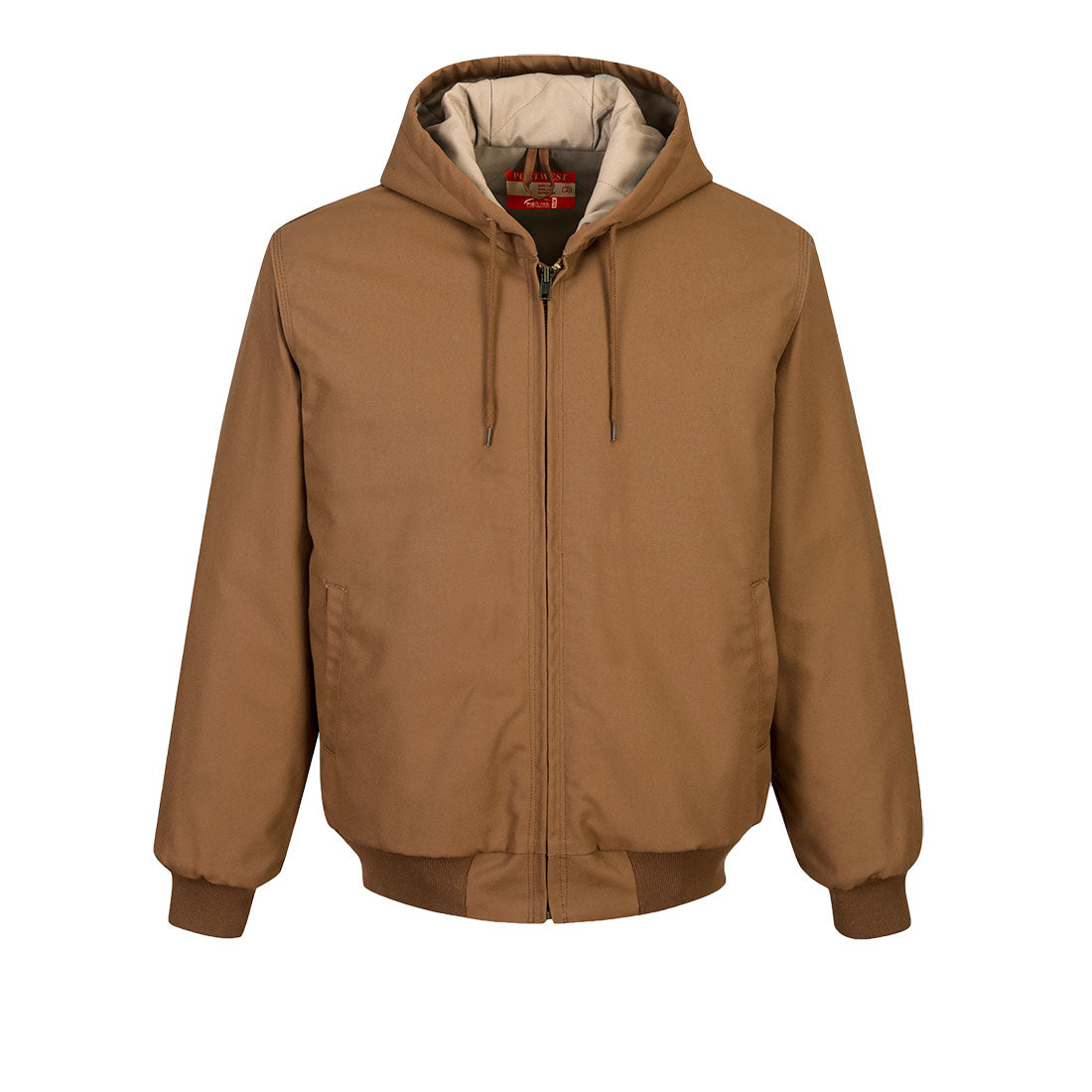 Portwest DuraDuck Flame Quilt Lined FR Jacket - Brown - UFR48 S - Overlook Boots