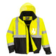 Portwest Hi-Vis 2-in-1 Contrast Bomber Jacket - Yellow/Black - US364 S - Overlook Boots