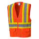 Portwest Tulsa Hi-Vis Mesh Executive Vest - Orange - 12 Pack - US371 M - Overlook Boots