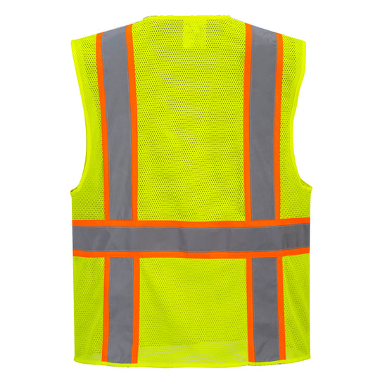 Portwest Hi-Vis Mesh Safety Vest - Yellow - US372 - Overlook Boots