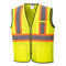 Portwest Frisco Hi-Vis Mesh Executive Vest - Yellow - 12 Pack - US381 Small / Yellow - Overlook Boots