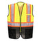 Portwest Frisco Hi-Vis X Back Contrast Executive Vest - Yellow/Black - 12 Pack - US395 S / Yellow - Overlook Boots