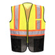 Portwest Frisco Hi-Vis X Back Contrast Executive Vest - Yellow/Black - 12 Pack - US395 S - Overlook Boots