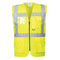 Portwest Berlin Hi-Vis Executive Vest - Yellow - 12 Pack - US476 Small / Yellow - Overlook Boots