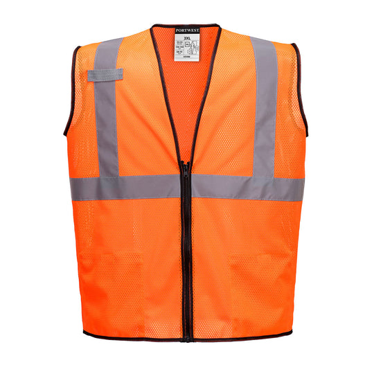 Portwest Alabama Hi-Vis Band and Brace Vest - Orange - 12 Pack - US580 S - Overlook Boots