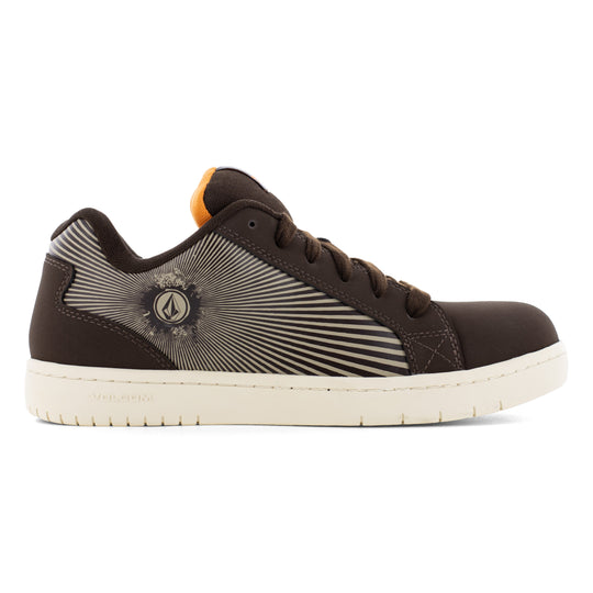 Volcom Men's Stone Op Art Composite Toe Skate Inspired Work Shoe - Brown - VM30507 - Overlook Boots