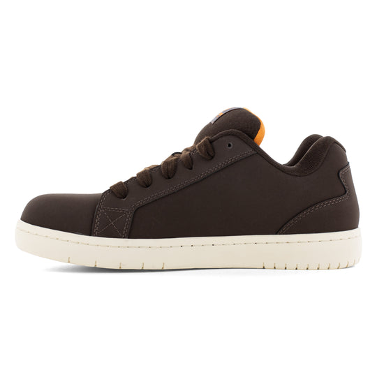 Volcom Men's Stone Op Art Composite Toe Skate Inspired Work Shoe - Brown - VM30507 - Overlook Boots