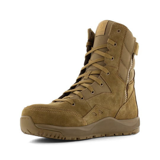 Volcom Men's Stone Force 8" Composite Toe Side Zipper Tactical Military Boot - Coyote - VM30702 - Overlook Boots