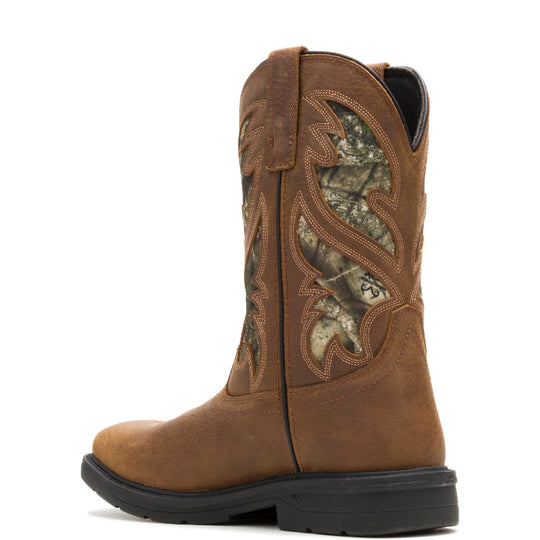 Wolverine Men's Rancher Level Steel Toe Waterproof Pull-On Wellington Western Work Boot - Camo - W241195 - Overlook Boots