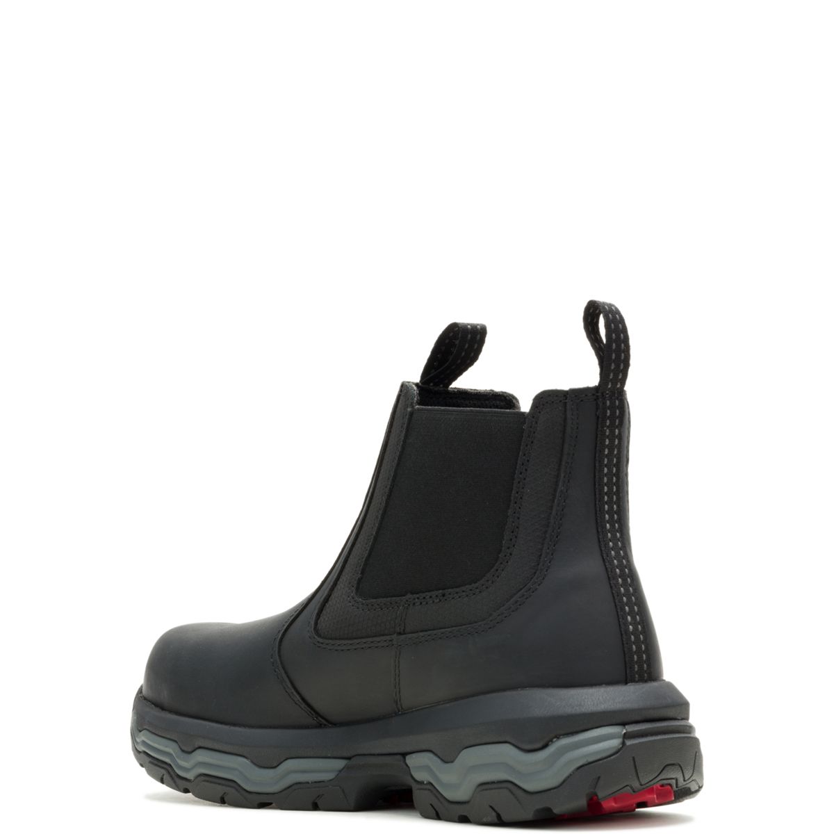 Wolverine Men's Alpha ft Comp Toe Waterproof Slip On Romeo Work Boot - Black - W251097 - Overlook Boots