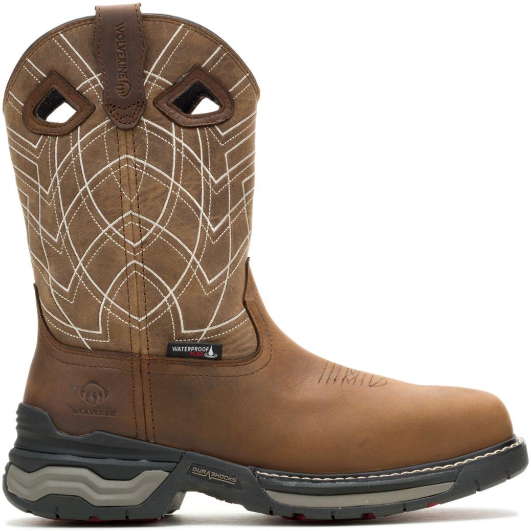 Wolverine Men's Rancher ft Comp Toe Waterproof Wellington Work Boot - Brown - W251113 - Overlook Boots