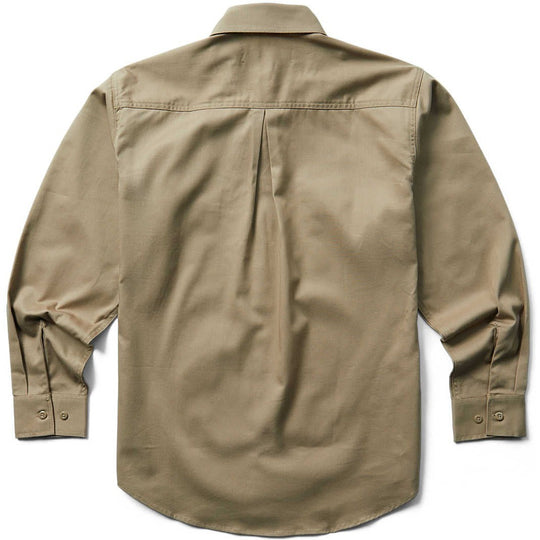 Wolverine Men's Flame Resistant Twill Long Sleeve Shirt - Khaki - W1203320-236 - Overlook Boots