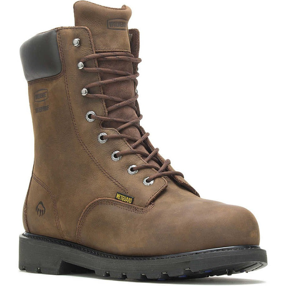 Wolverine Men's McKay 8" Steel Toe Waterproof MG Work Boot -Brown- W05680 - Overlook Boots