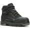 Wolverine Men's Overpass 6" Safety Toe Waterproof Composite Toe Work Boot -Black- W080167 7.0 / Medium / Black - Overlook Boots