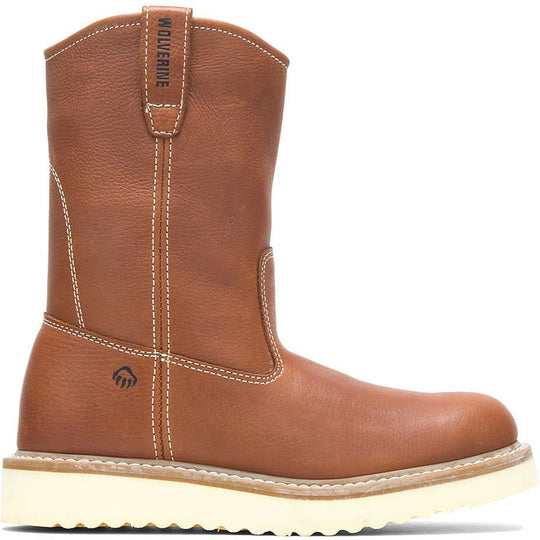Wolverine Men's Rugged 10" Soft Toe Wellington Work Boot- Brown- W08285 7.0 / Medium / Brown - Overlook Boots