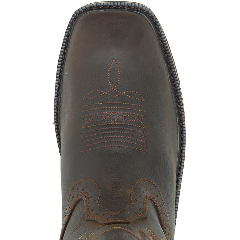 Wolverine Men's Rancher Soft Toe Western Work Boot- Brown/Rust- W10704  - Overlook Boots