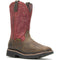 Wolverine Men's Rancher Steel Toe Waterproof Met Guard Wellington Western Work Boot - Brown/Red - W10929 7 / Medium / Dark Brown - Overlook Boots