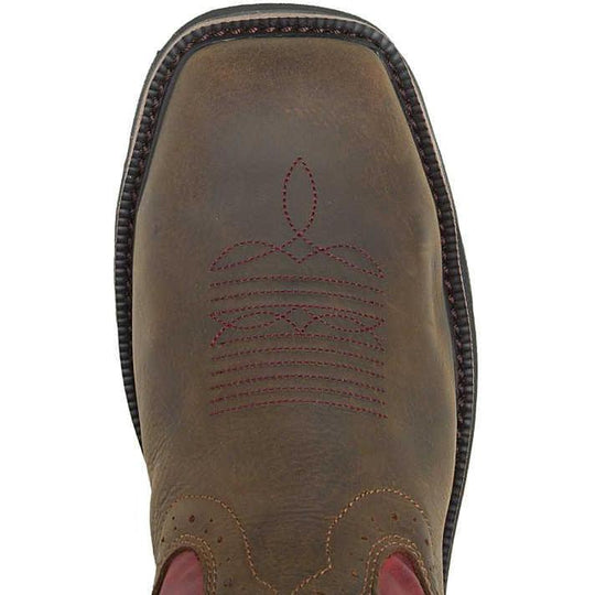 Wolverine Men's Rancher Steel Toe Waterproof Met Guard Wellington Western Work Boot - Brown/Red - W10929 - Overlook Boots