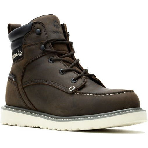 Wolverine Men's Trade Wedge Steel Toe Work Boot - Brown - W231102  - Overlook Boots