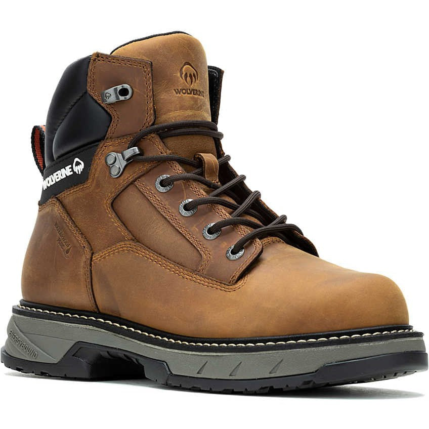 Wolverine Men's Reforce EnergyBound 6" Soft Toe WP Work Boot- Cashew- W240009 7 / Medium / Brown - Overlook Boots