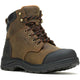 Wolverine Men's Carlsbad 6" Cap Soft Toe Waterproof Work Boot -Brown- W240055 7.0 / Medium / Brown - Overlook Boots