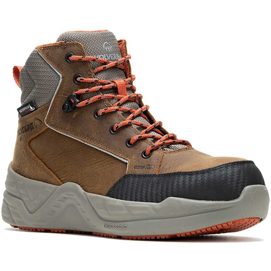 Wolverine Men's ProShift LX 6" Soft Toe WP Work Boot- Brown- W240002  - Overlook Boots