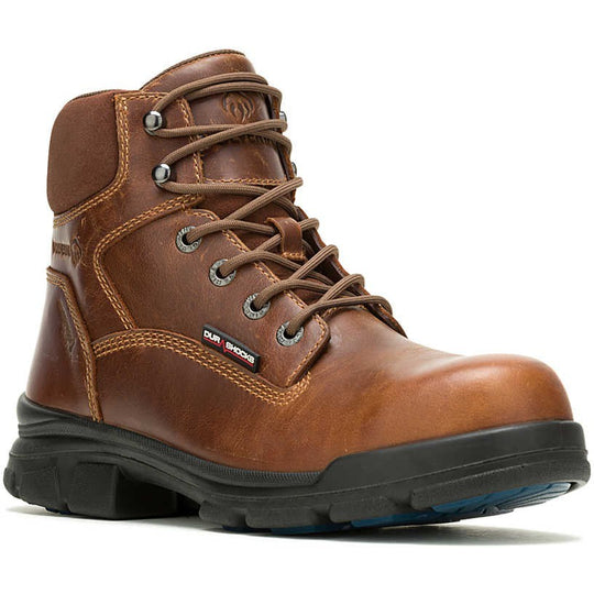 Wolverine Men's Durashocks Slip Resistant Icon 6" Soft Toe Waterproof Work Boot -Tan- W240026 7.0 / Medium / Tan - Overlook Boots