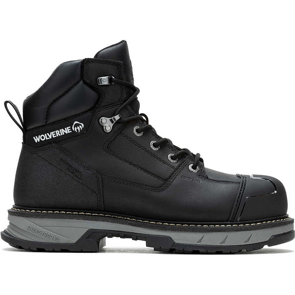 Wolverine Men's Reforce Heavy Duty 6" Composite Toe Waterproof Work Boot Black W241112 - Overlook Boots