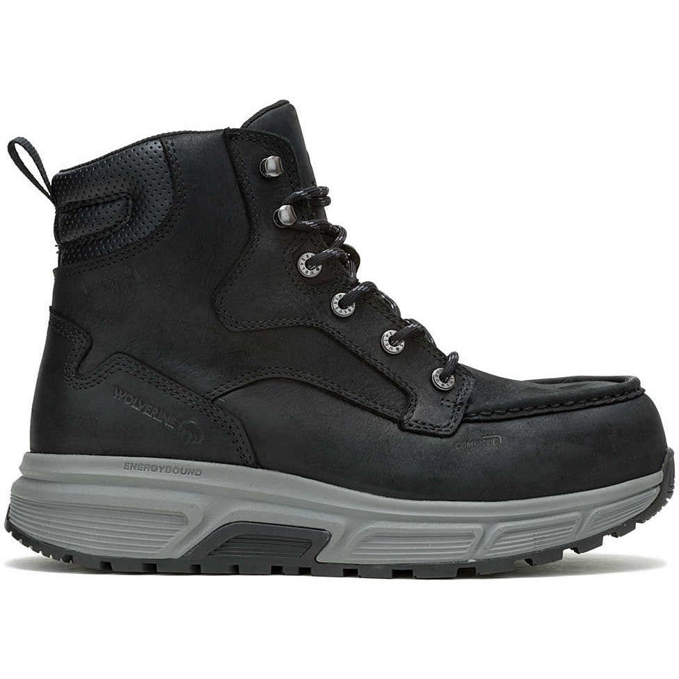 Wolverine Men's Ride 6" Composite Toe Waterproof Wedge Work Boot -Black- W241152 - Overlook Boots