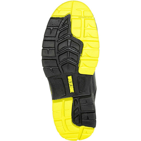 Wolverine Men's Overpass 6" Safety Toe Waterproof Composite Toe Work Boot -Black- W241171 - Overlook Boots